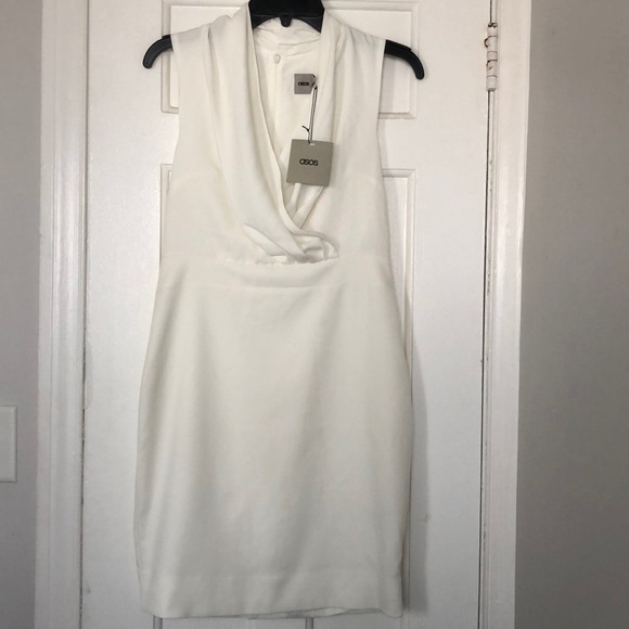 ASOS Dresses & Skirts - NWT ASOS White HalterTank Mini Cocktail Dress US 4